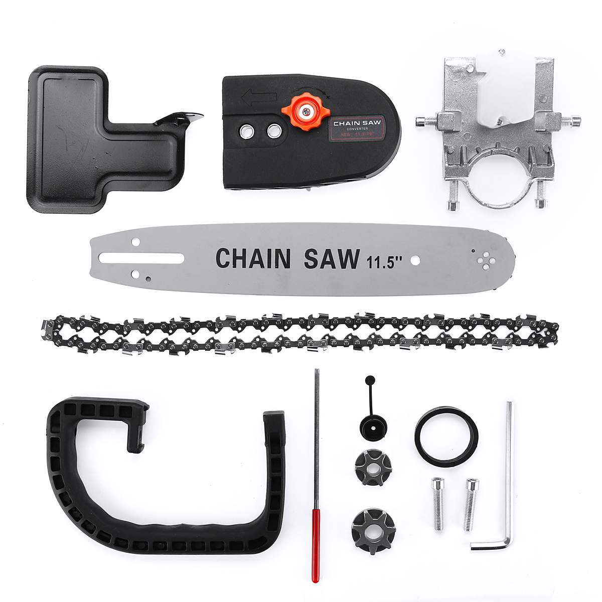 11-5inch-Electric-Chainsaw-Bracket-Adjustable-Universal-M10-M14-Chain-Saw-Part-100-125-150-Angle-5 11.5inch Electric Chainsaw Bracket Adjustable Universal - Image 6
