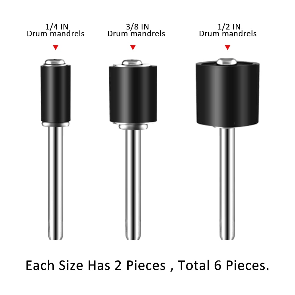 384pcs-Drum-Sanding-Kit-80-120-180-Nail-Drill-Bits-Abrasive-Tools-Dremel-Accessories-Sandpaper-Shank-3 384pcs Drum Sanding Kit 80# 120# 180# Nail Drill Bits Abrasive Tools - Image 4
