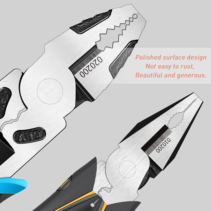 6-8-9-Multifunction-Pliers-Set-Combination-Pliers-Stripper-Crimper-Cutter-Heavy-Duty-Wire-Pliers-Diagonal-2 6''8''9'' Multifunction Pliers Set Combination Pliers Stripper - Image 3