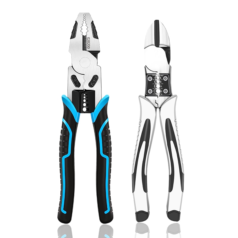 6-8-9-Multifunction-Pliers-Set-Combination-Pliers-Stripper-Crimper-Cutter-Heavy-Duty-Wire-Pliers-Diagonal-5 6''8''9'' Multifunction Pliers Set Combination Pliers Stripper - Image 6