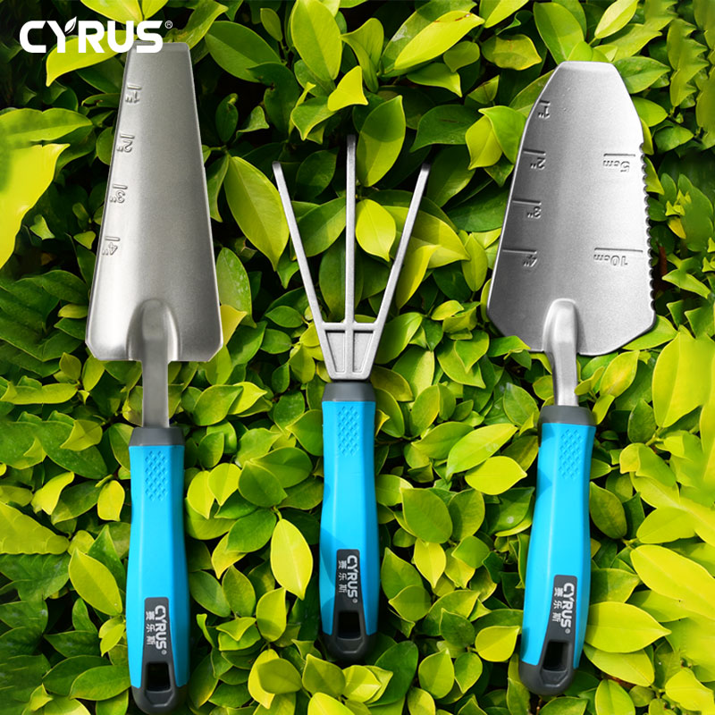 Garden-Tools-Set-Aluminum-Alloy-Three-Piece-Suit-Cultivating-Planting-Trowel-Cultivator-Shovels-Spades-Transplanter Garden Tools Set Aluminum Alloy Three-Piece Suit Cultivating - Image 1