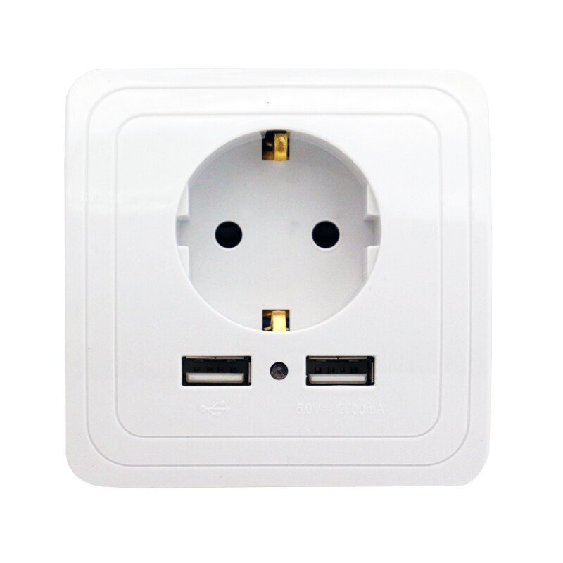 Minitiger-Smart-Home-2A-Dual-USB-Port-Wall-Charger-Adapter-Charging-Socket-With-usb-Wall-Adapter-1 Smart Home 2A Dual USB Port Wall Charger Adapter Charging Socke - Image 2